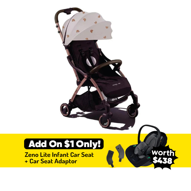 [Special Edition] Hamilton X1 Plus x DTD (Bear) MagicFold Stroller + Special Add On $1 Only!